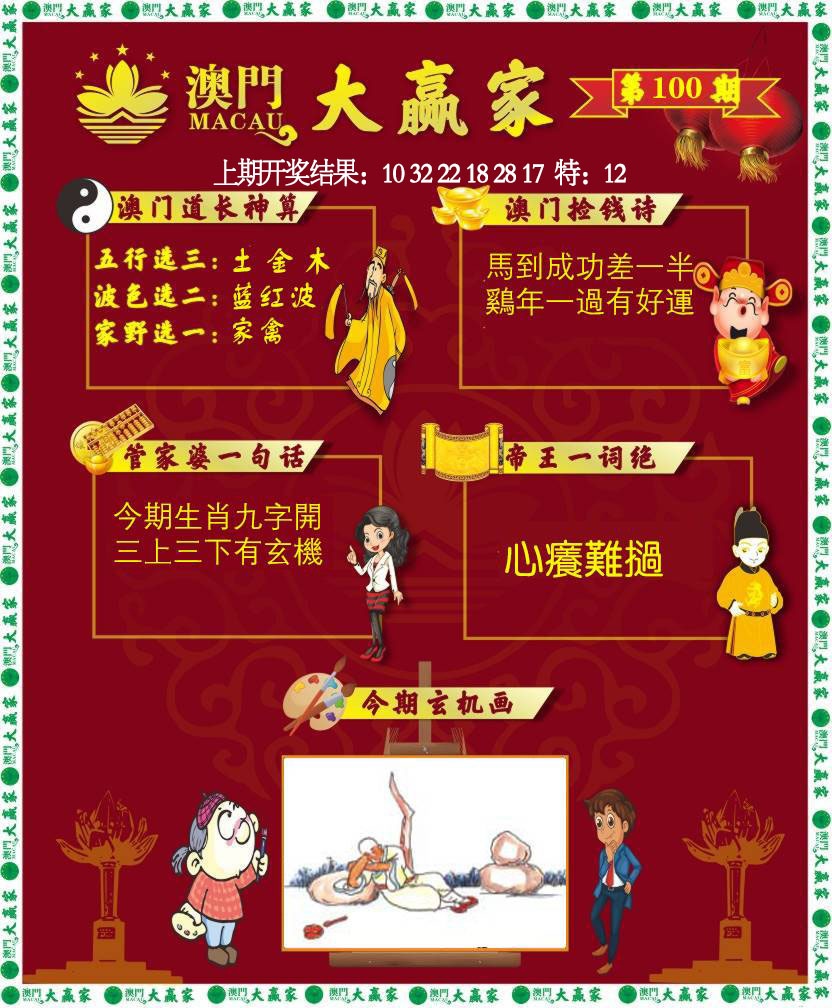 100期大赢家[图]